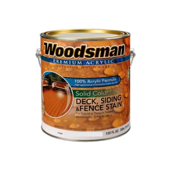 General Paint Woodsman 100% Acrylic Latex Deck, Siding & Fence Wood Stain, Cedar, Gallon - 149307 149307 - main